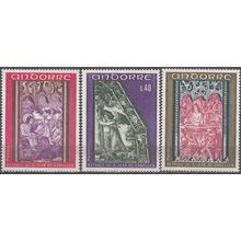 Andorre Français 1970 Michel 226 - 228 Neuf ** Cote (2008) 6.00 € Retable