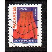 FRA 2009 (56c) 'VACANCES - AIRBED' FINE USED (EBID21171)