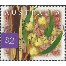 AUSTRALIA, FLOWER, Blackwood wattle, violet 1996, $2, #3