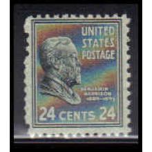 828 24c Benjamin Harrison Just Clears MNH O4199