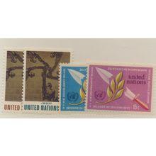 United Nations (New York) Stamps Scott #232 To 235, Mint Never Hinged