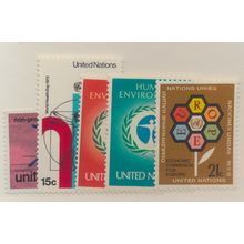 United Nations (New York) Stamps Scott #227 To 231, Mint Never Hinged