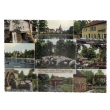 WEGBERG, GERMANY multiview used vintage postcard (a) #