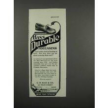 1931 Bass Durable Moccasins Ad