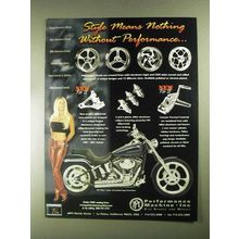 2001 Performance Machine Motorcycle Parts Ad - Style