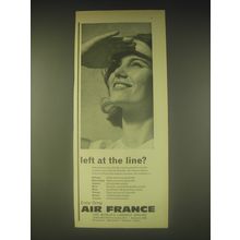 1962 Air France Airline Ad - left at the line?