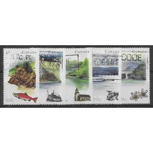 CAN 1993 (SET) 'RIVERS' (3RD SERIES) (5v) FINE USED (EBID71-227)