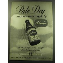 1949 Schaefer Pale Dry Beer Ad - Pale Dry another great beer by Schaefer