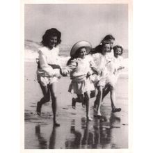 Sea Urchins Ladies Bathing In Edwardian Fashion Repro RPC Postcard