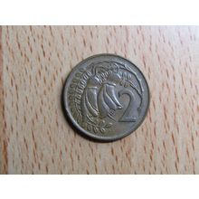 New Zealand 1974 2 Cents Coin