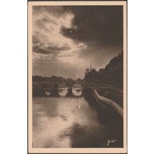 La Seine au Quai de Béthune, Paris, c.1930s - Yvon CPSM