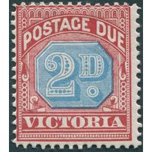 Victoria 1893 2d dull blue & brownish red Postage Due SGD3a unused