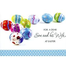 For A Dear Son & His Wife At Easter - Easter Greeting Card - 23169