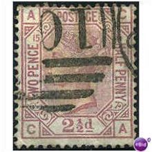 1879 SG141 2 1/2d Rosy-Mauve Plate 15 G/F Used "CA"