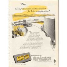 auto-lite 1953 worlds constant demand better transportation vintage ad