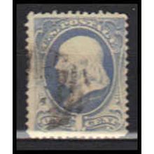 Used 206 1c Benjamin Franklin Average Plus RA0365