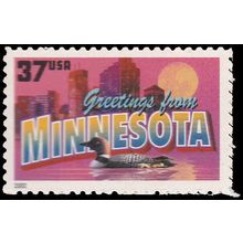 3718 37c Minnesota Fine MNH V2802