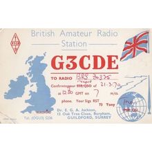 Guildford Surrey QSL Amateur Radio 1970s Postcard