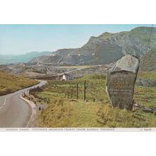 Gloddfa Ganol Ffestiniog Mountain Tourist Centre Entrance Sign Welsh Postcard