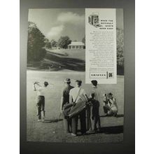 1958 Graflex Super Graphic Camera Ad - Golfing