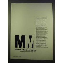 1963 Metromedia Inc. Ad - Metromedia is Our Name