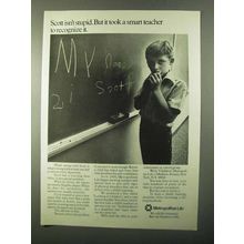 1971 Metropolitan Life Insurance Ad, Scott Isn't Stupid