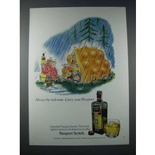 1971 Passport Scotch Ad - Always Welcome