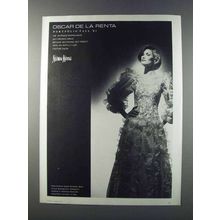 1981 Neiman-Marcus Oscar de la Renta Silk Dress Ad