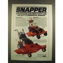 1988 Snapper Heavy-Duty and Mid-Duty Commercial Mowers Ad