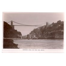 SUSPENSION BRIDGE and RIVOR AVON, BRISTOL unused postcard RP by Wickams =
