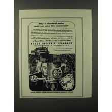 1946 Bogue Electric Company Ad - Why a standard motor could not solve this