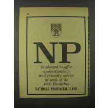 1964 National Provincial Bank Limited Ad - NP is pleased to offer understanding