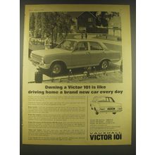 1965 Vauxhall Victor 101 Ad - Owning a Victor 101 is like driving home a brand