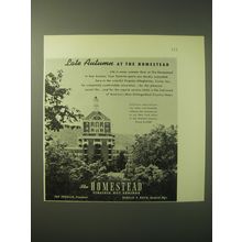 1948 The Homestead Resort Ad - Late Autumn at the Homestead