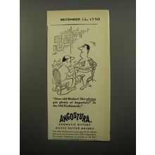 1950 Angostura Aromatic Bitters Ad - cartoon by Virgil Partch - Dear Old Mother