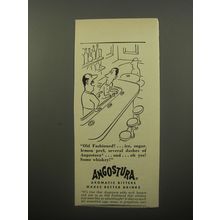 1950 Angostura Aromatic Bitters Ad - cartoon by Virgil Partch - Old Fashioned?