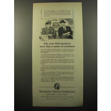 1950 Bankers Trust Company Ad - Why your will should be more than sentiment
