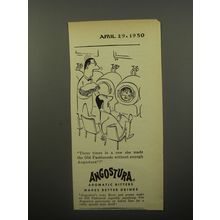 1950 Angostura Aromatic Bitters Ad - cartoon by Virgil Partch - Three Times