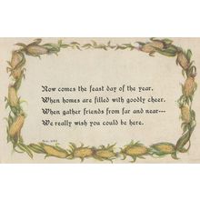 Sweetcorn Daisy Chain Feast Of The Year Proverb Postcard
