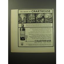 1954 Chartreuse Liqueur Ad - The secret of Chartreuse