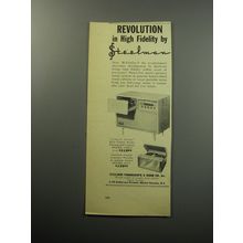 1957 Steelman Concert Grand and Portable Phonographs Ad - Revolution