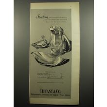 1955 Tiffany & Co. Advertisement - Sterling Swan Dish, Shallow Dish, Pitcher