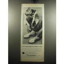 1957 Bostonian Shoes Ad - Just hand-made for Father's Day