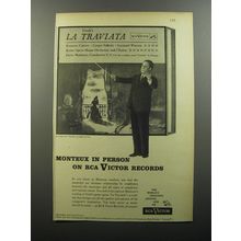 1956 RCA Victor Records Ad - Monteux in Person on RCA Victor Records