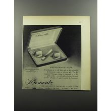 1956 Krementz Cuff Links and Tie Bar Ad - Gentleman's Gift