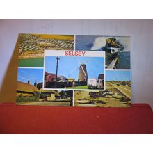 multiview, SELSEY, nr. CHICHESTER SUSSEX used postcard by Bennett. 1976 pm =