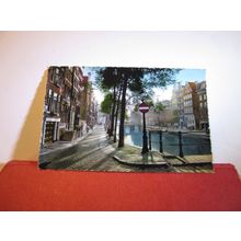 O.Z. VOORBURGWAL, OLD-AMSTERDAM unused vintage postcard RP =