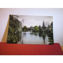 PARTIE IM SCHLOBPARK, OLDENBURG, GERMANY unused vintage postcard RP =