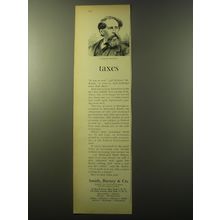 1960 Smith, Barney & Co. Ad - Charles Dickens taxes