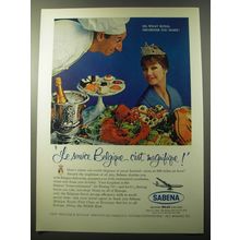 1960 Sabena Airlines Ad - Oh, what Royal Decisions you make!